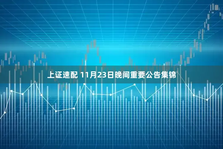 上证速配 11月23日晚间重要公告集锦